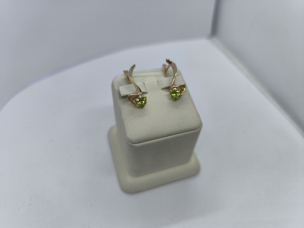 СЕРЬГИ С КАМНЕМ (Au 585)