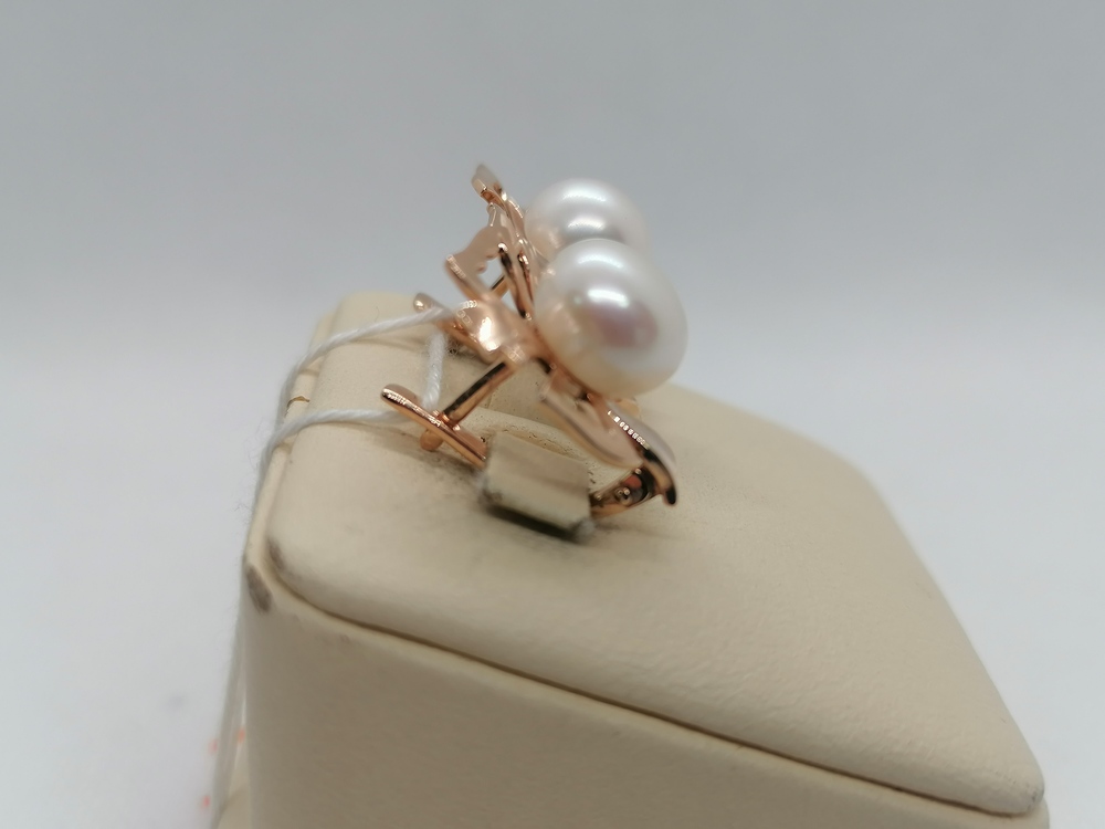 СКМ585 СЕРЬГИ С КАМНЕМ (Au 585)