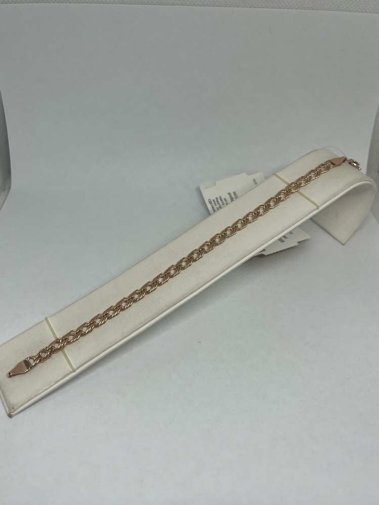 БРАСЛЕТ ПУСТОТЕЛЫЙ Ромб тройной (Au 585)