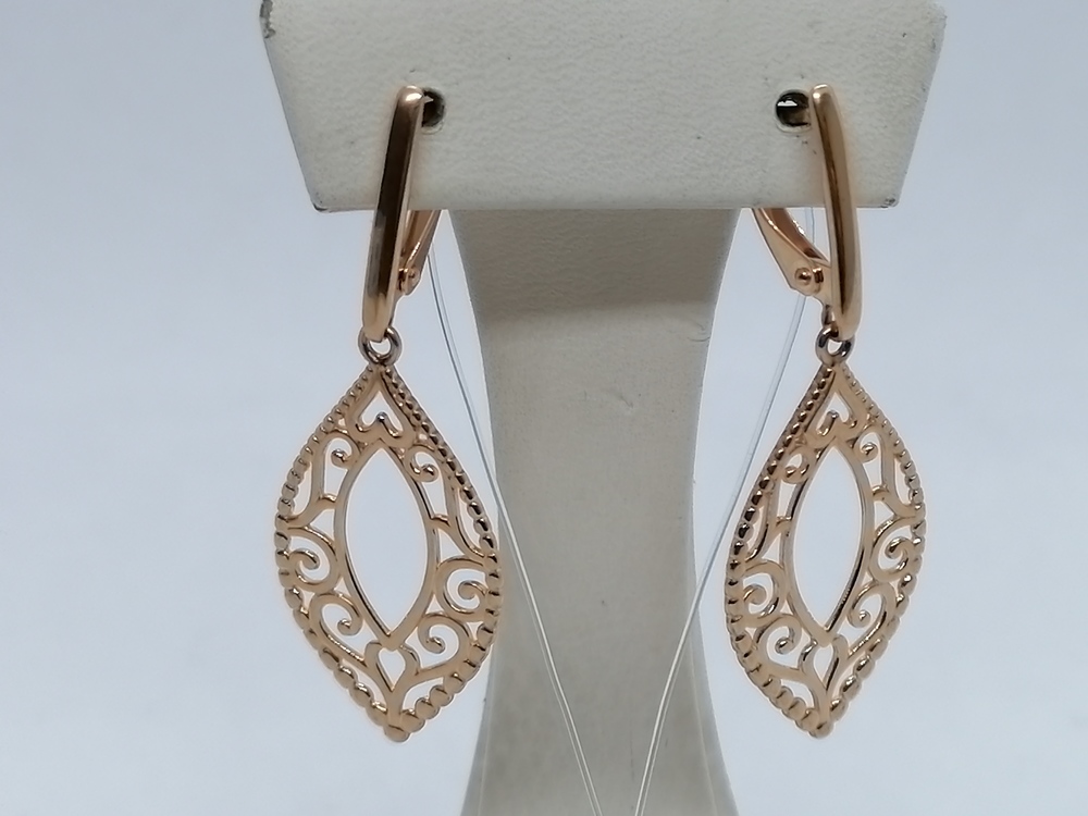 СЕРЬГИ БЕЗ КАМНЯ (Au 585)