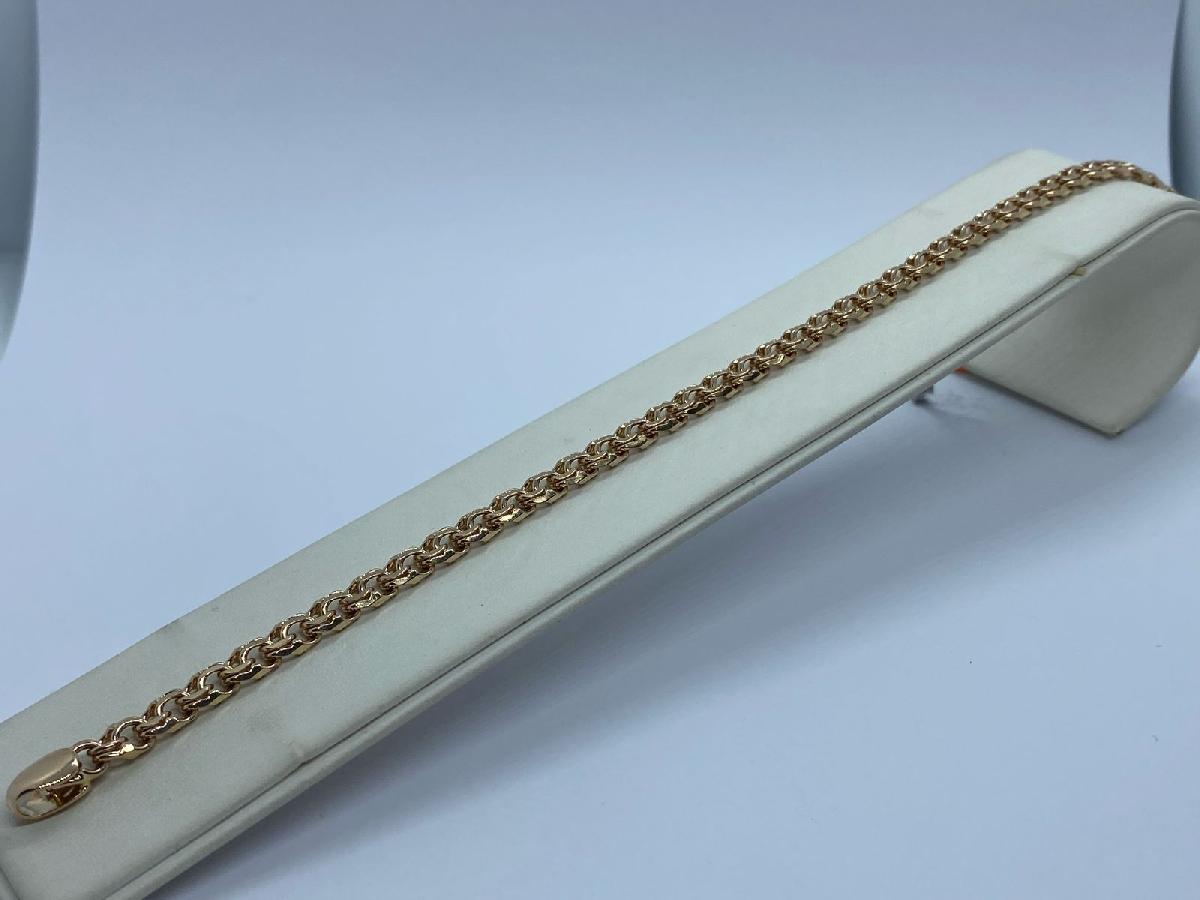 БЛБ585 БРАСЛЕТ ПОЛНОВЕСНЫЙ Бисмарк (Au 585)