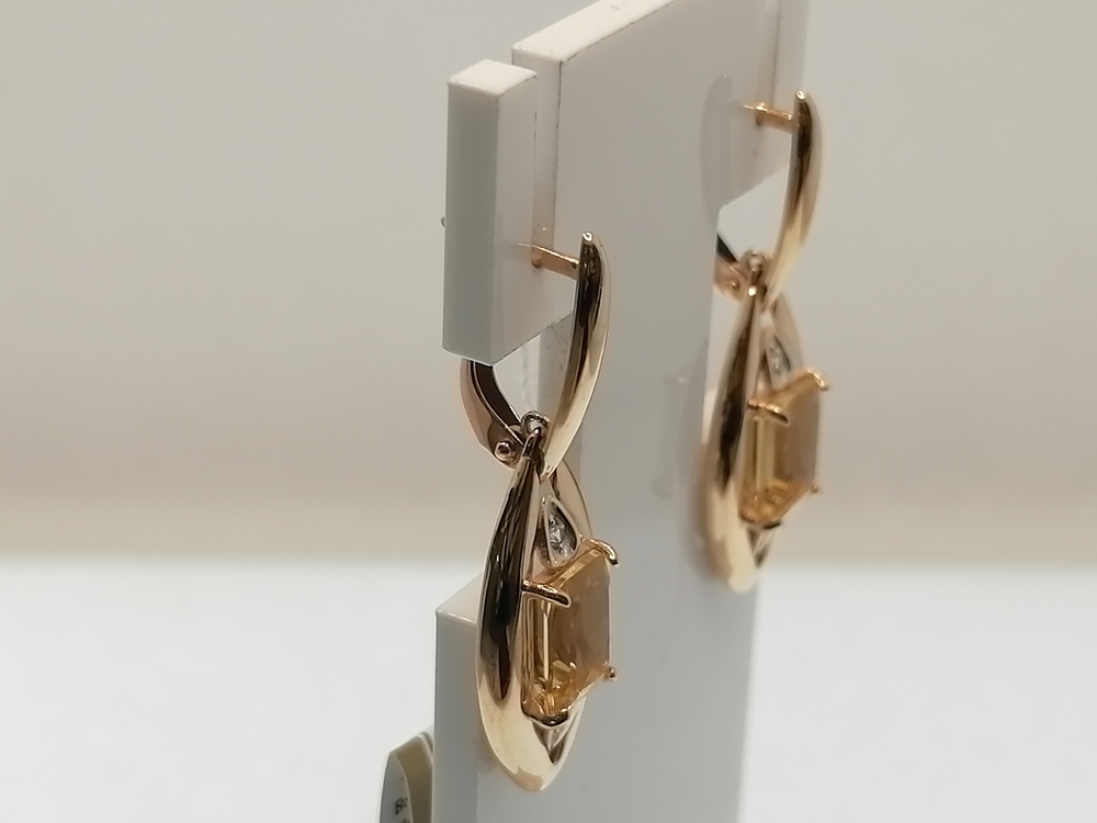 СЕРЬГИ С КАМНЯМИ (Au 585)