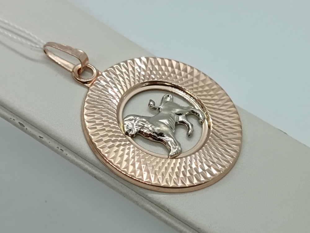 ПОДВЕСКА ЗНАК ЗОДИАКА ЛЕВ (Au 585)