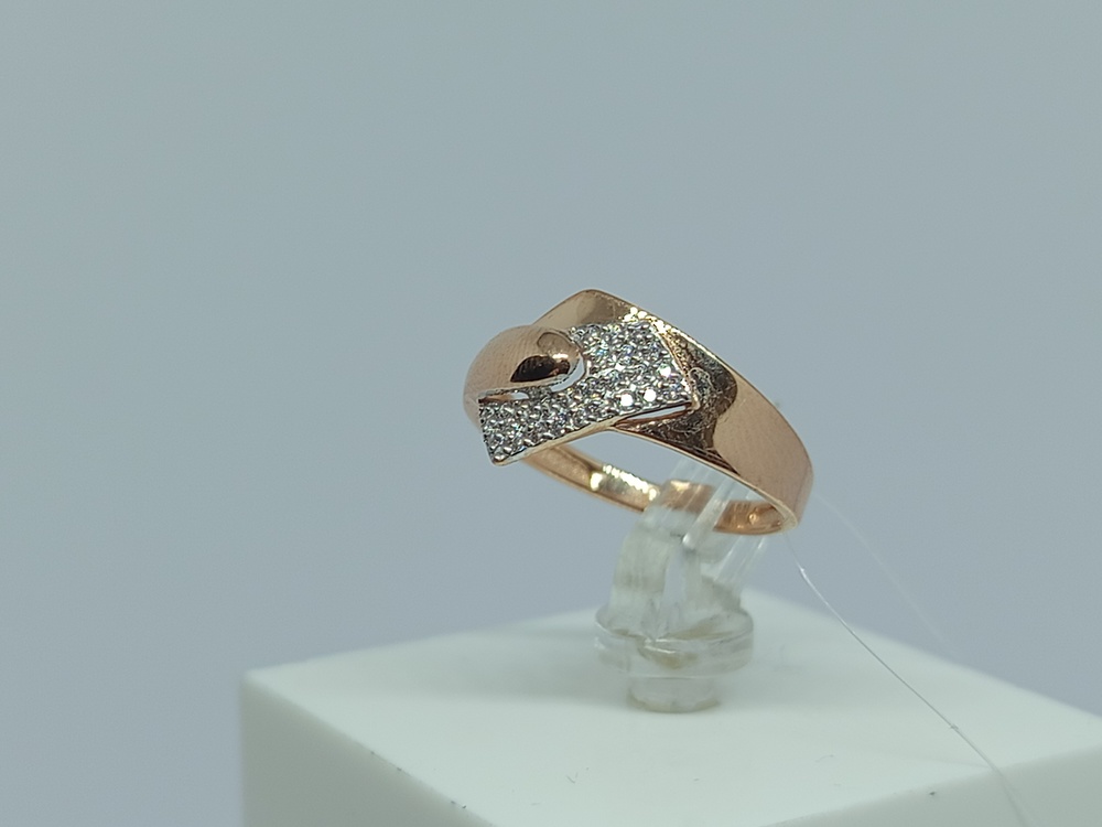 КОЛЬЦО С КАМНЯМИ (Au 585)