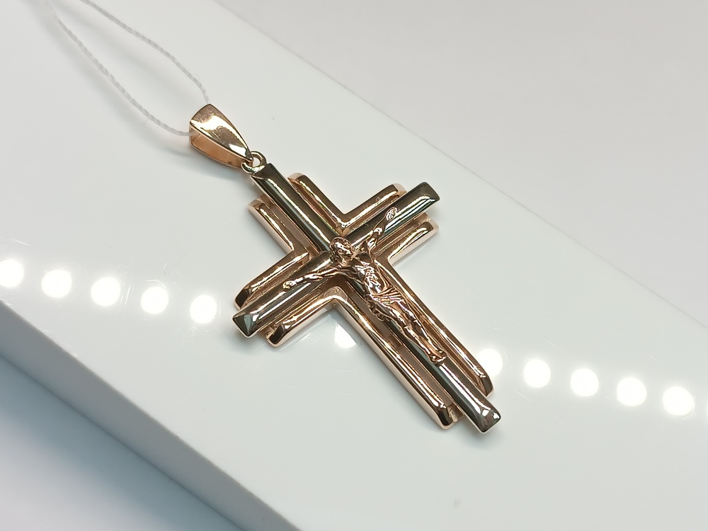 ПОДВЕСКА КРЕСТ без камня (Au 585)