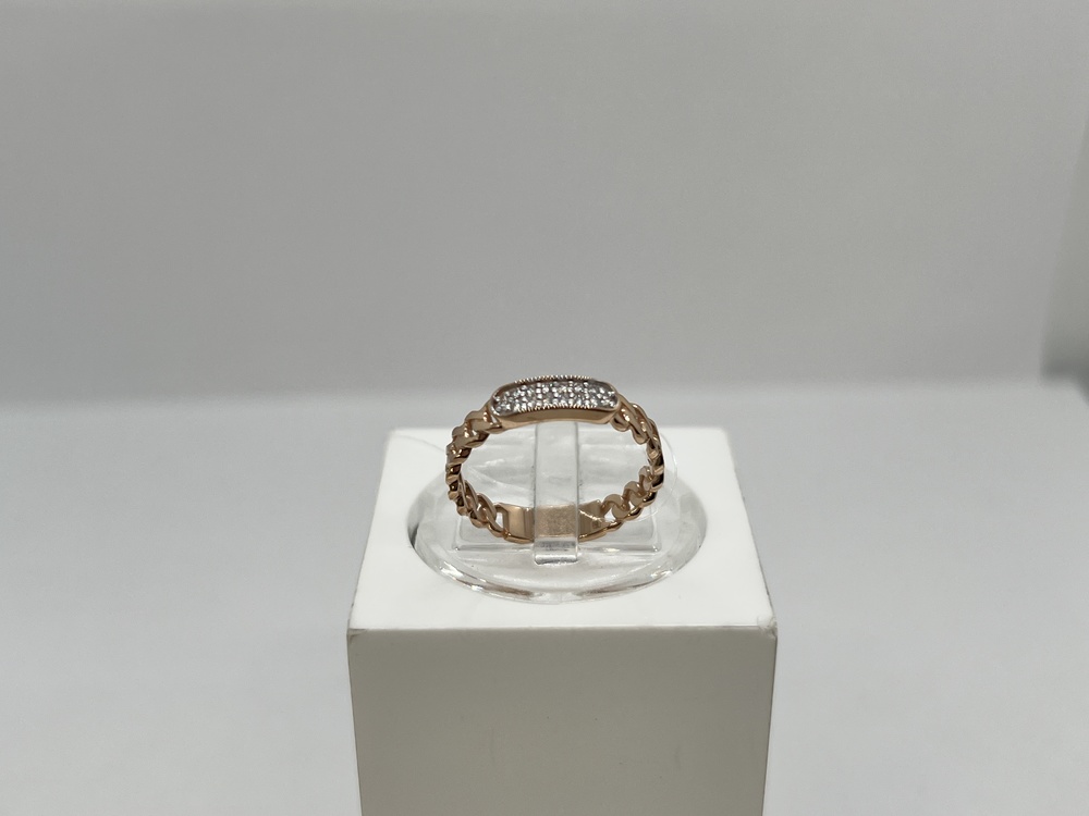 КОЛЬЦО С КАМНЯМИ (Au 585)