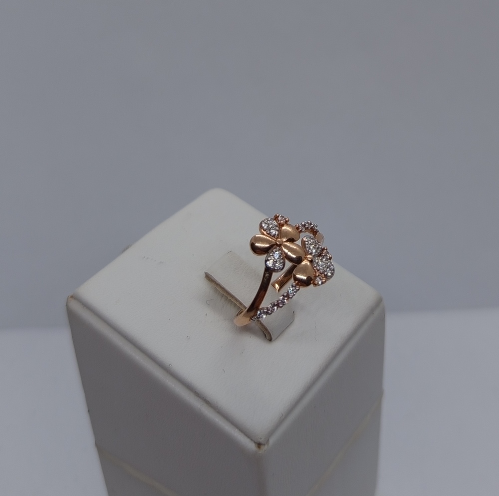 КОЛЬЦО С КАМНЯМИ (Au 585)