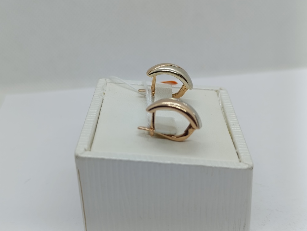 СКМ583 СЕРЬГИ С КАМНЕМ (Au 583)