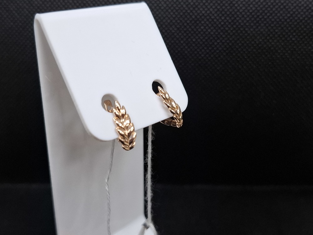 СЕРЬГИ БЕЗ КАМНЯ (Au 585)