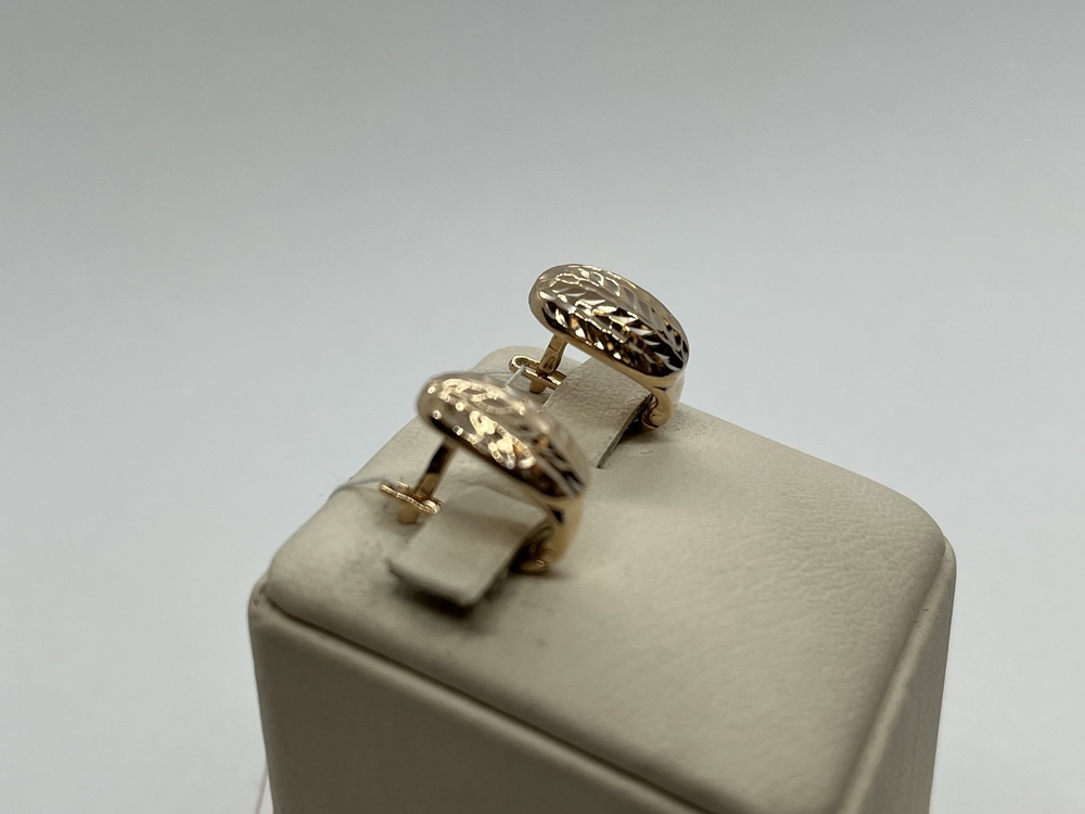 СБКМ585 СЕРЬГИ БЕЗ КАМНЯ (Au 585)