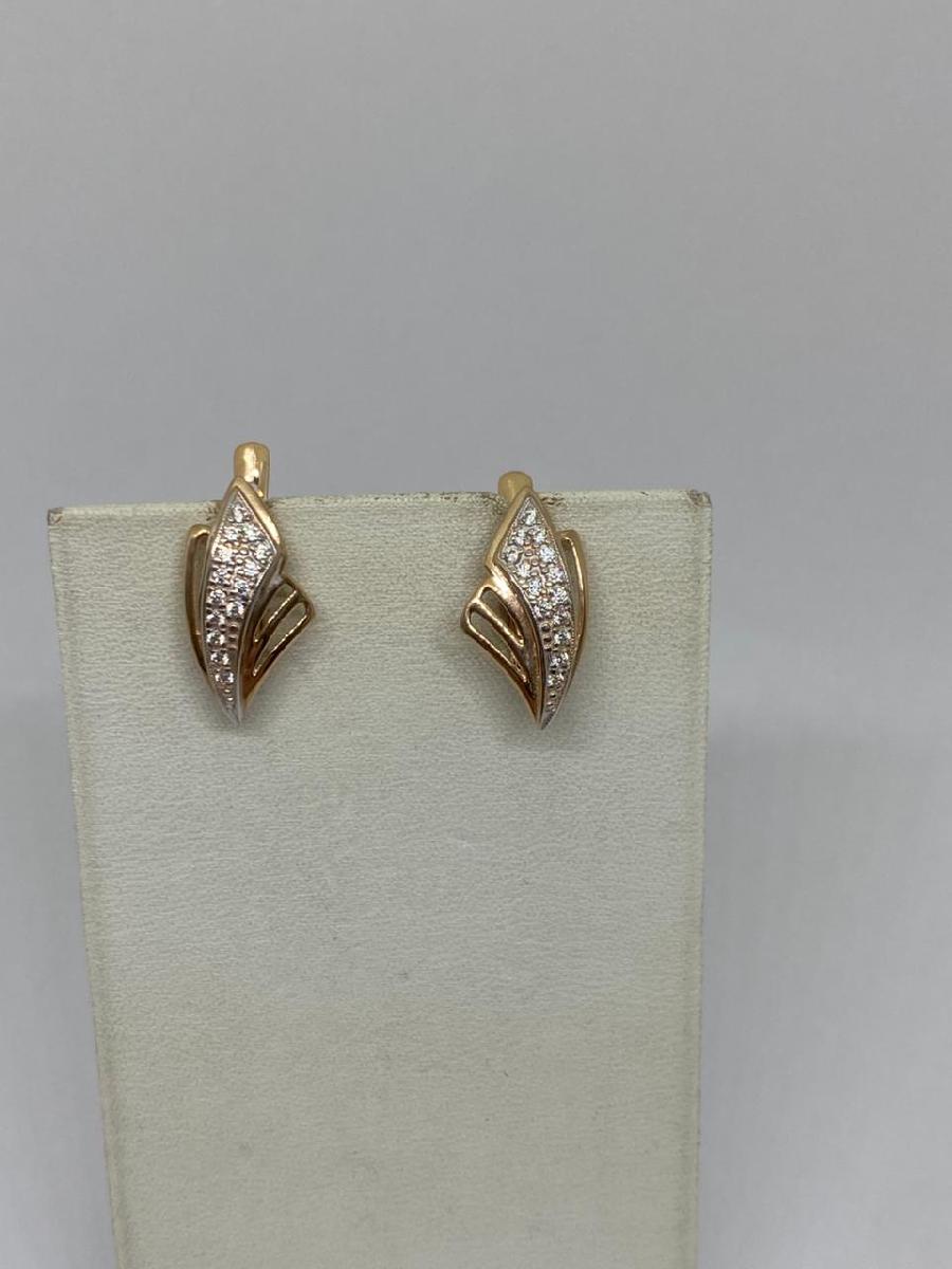 СЕРЬГИ С КАМНЯМИ (Au 585)