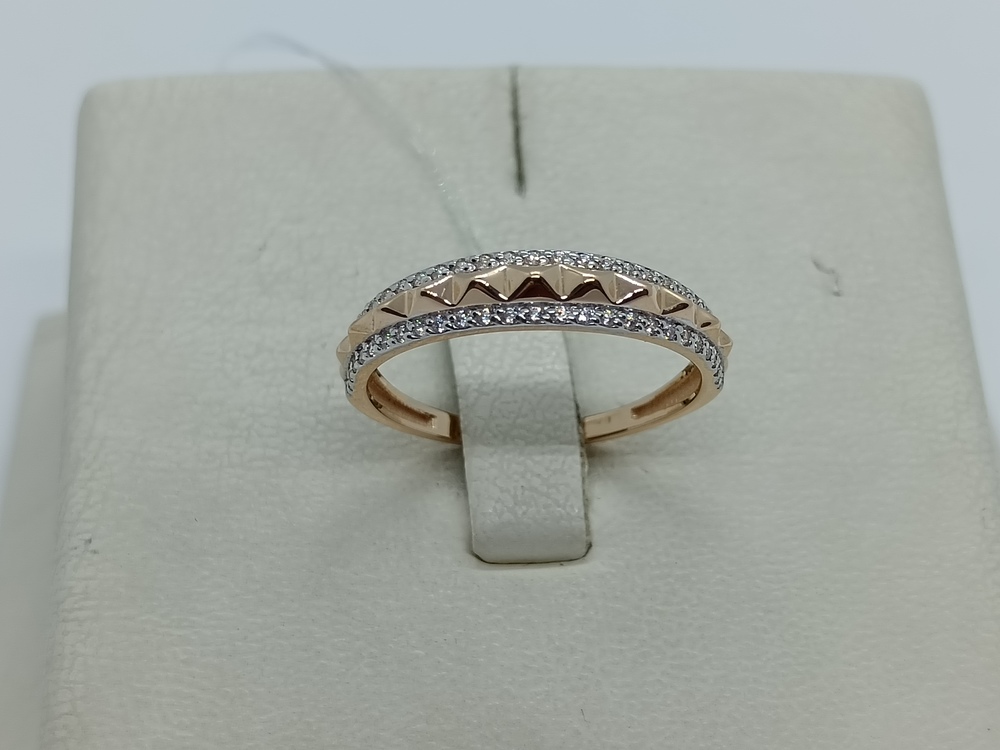 КОЛЬЦО С КАМНЯМИ (Au 585)