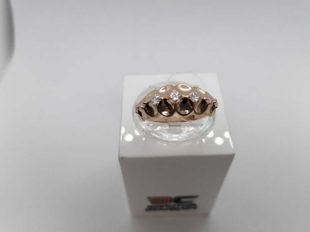 КОЛЬЦО С КАМНЯМИ (Au 585)