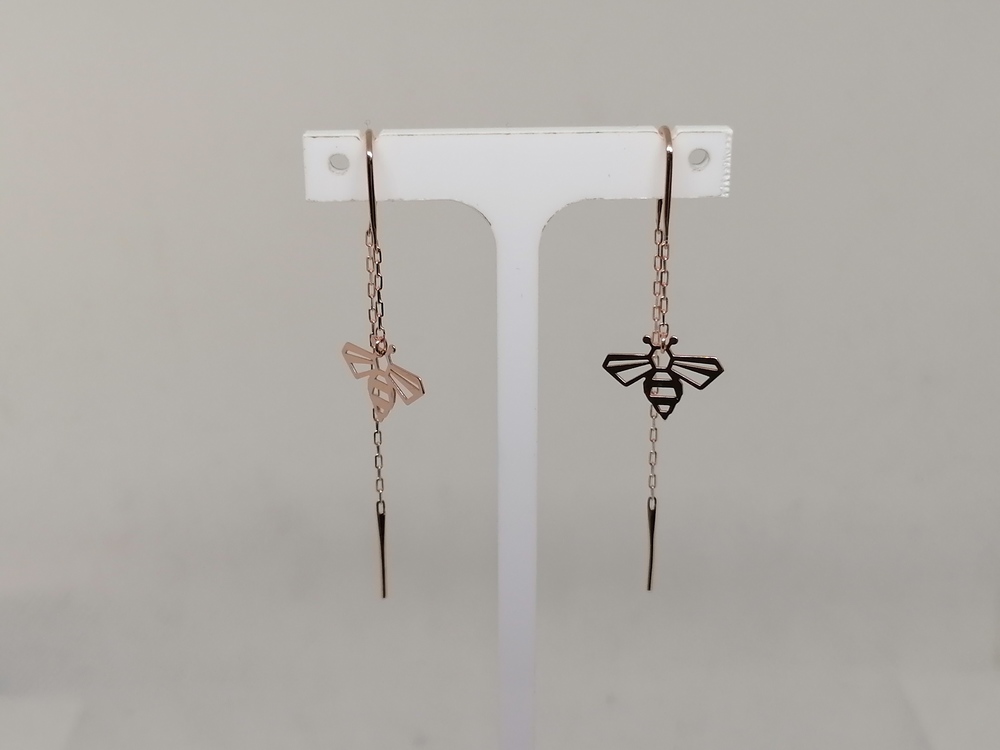 СЕРЬГИ ПРОДЕВКИ без камня (Au 585)