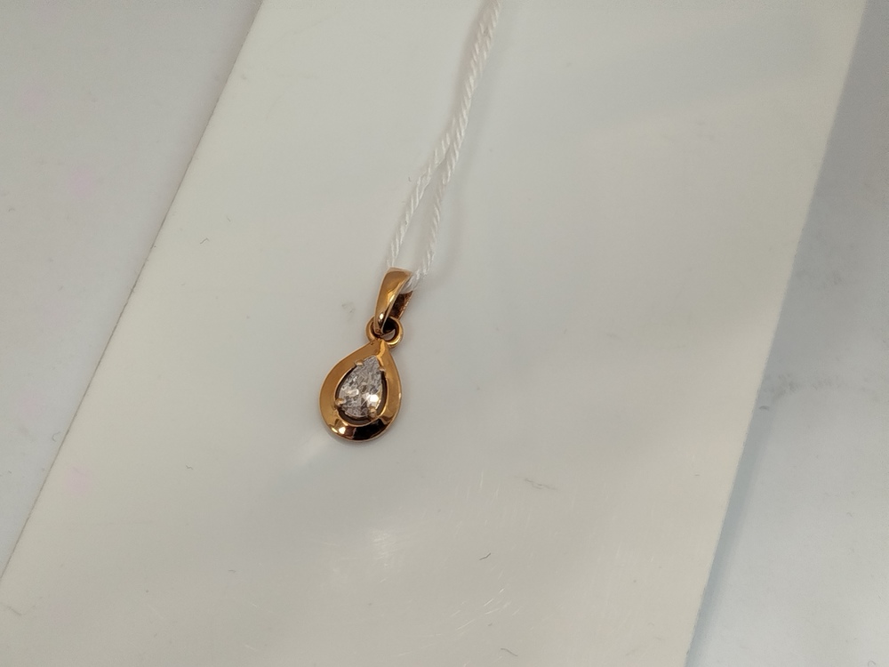 ПОДКМ585 ПОДВЕСКА С КАМНЕМ (Au 585)