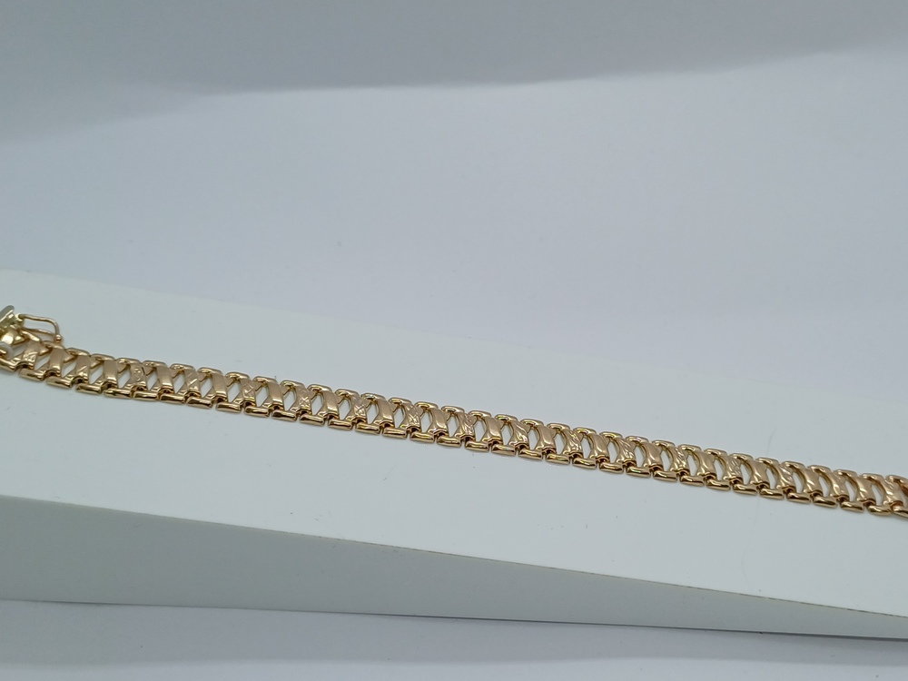 БРАСЛЕТ ПУСТОТЕЛЫЙ Фантазия Au 585