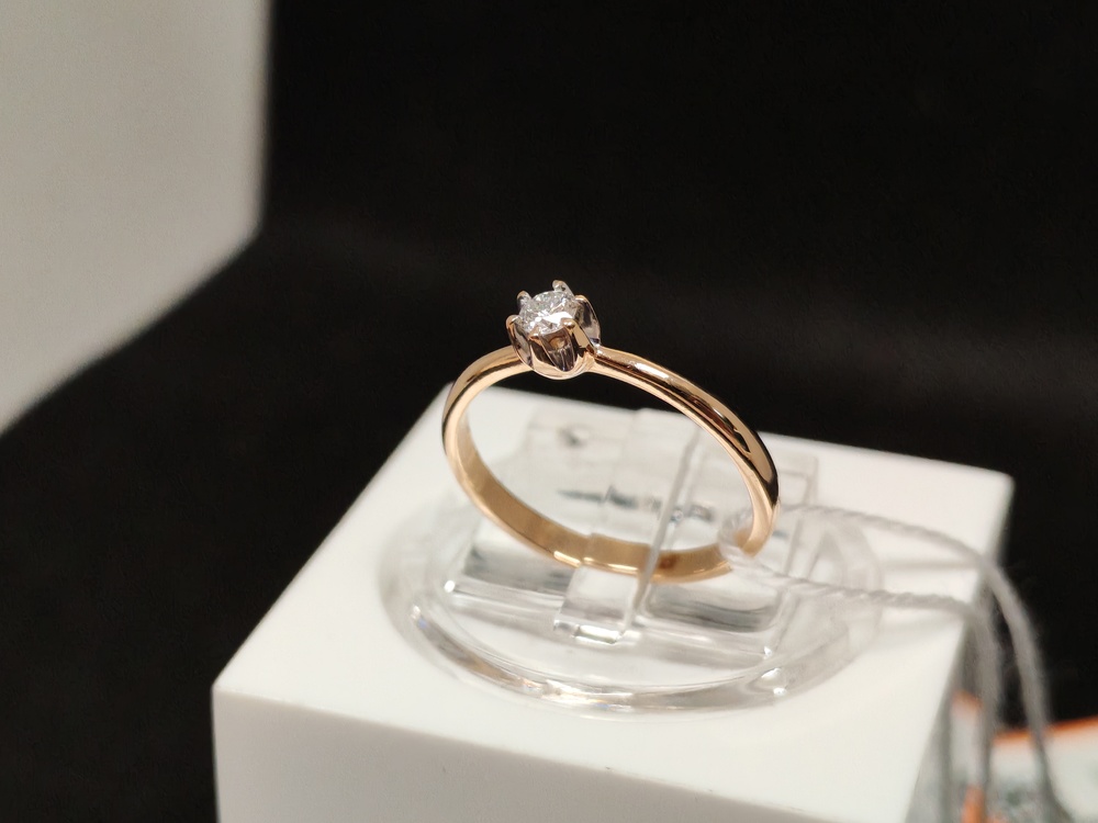 КОЛЬЦО БРИЛЛИАНТ Au 585