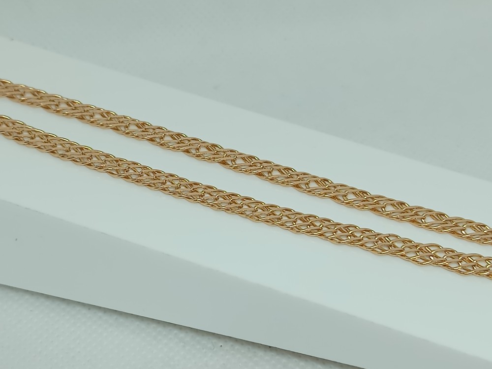 ЦЛР3585 ЦЕПЬ ПОЛНОВЕСНАЯ Ромб тройной (Au 585)