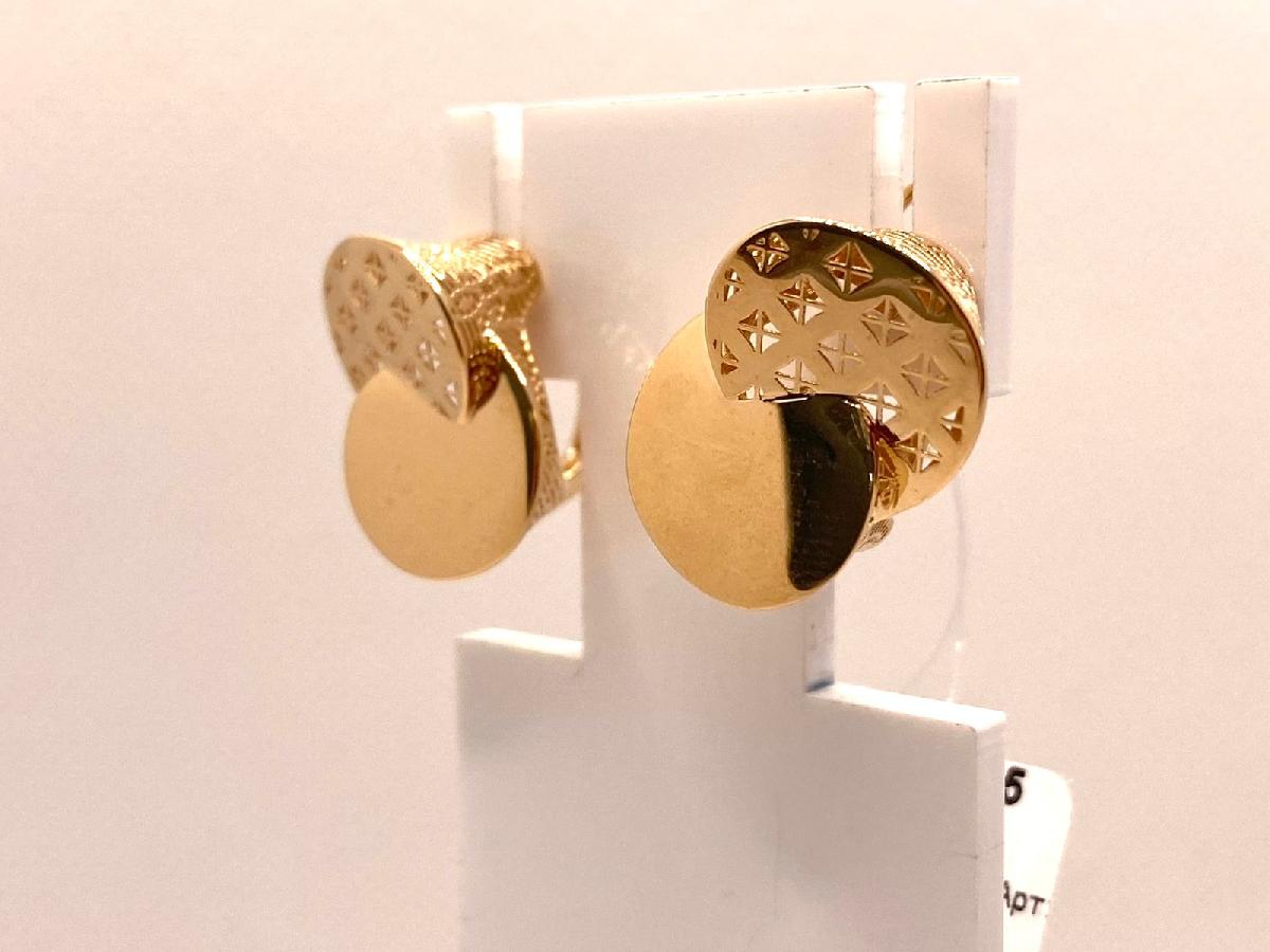 СЕРЬГИ БЕЗ КАМНЯ (Au 585)