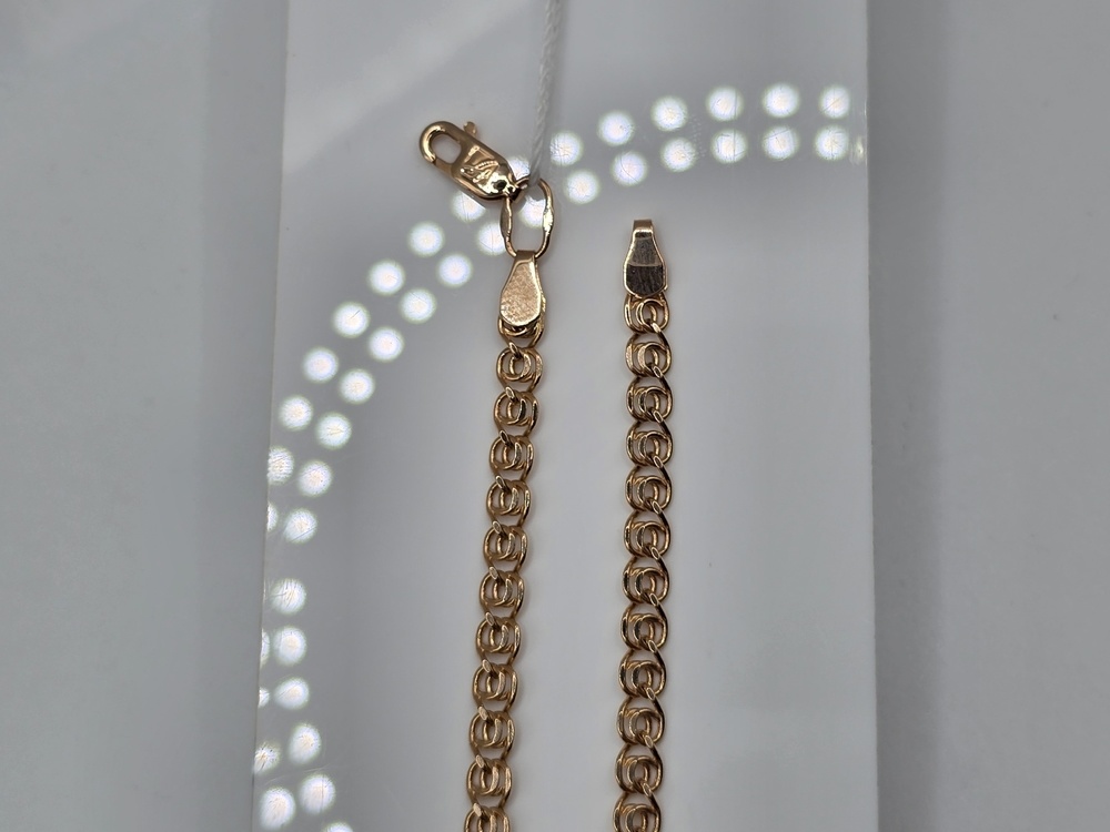 БРАСЛЕТ ПОЛНОВЕСНЫЙ Лав Au 585