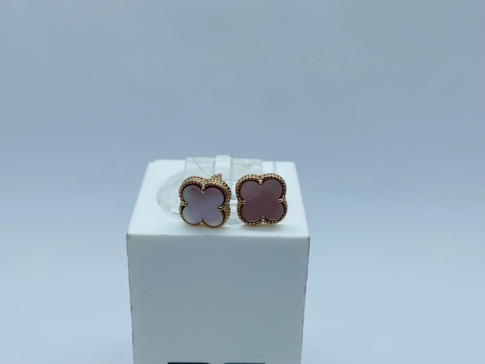 СЕРЬГИ ПУСЕТЫ, Перламутр (Au 585)