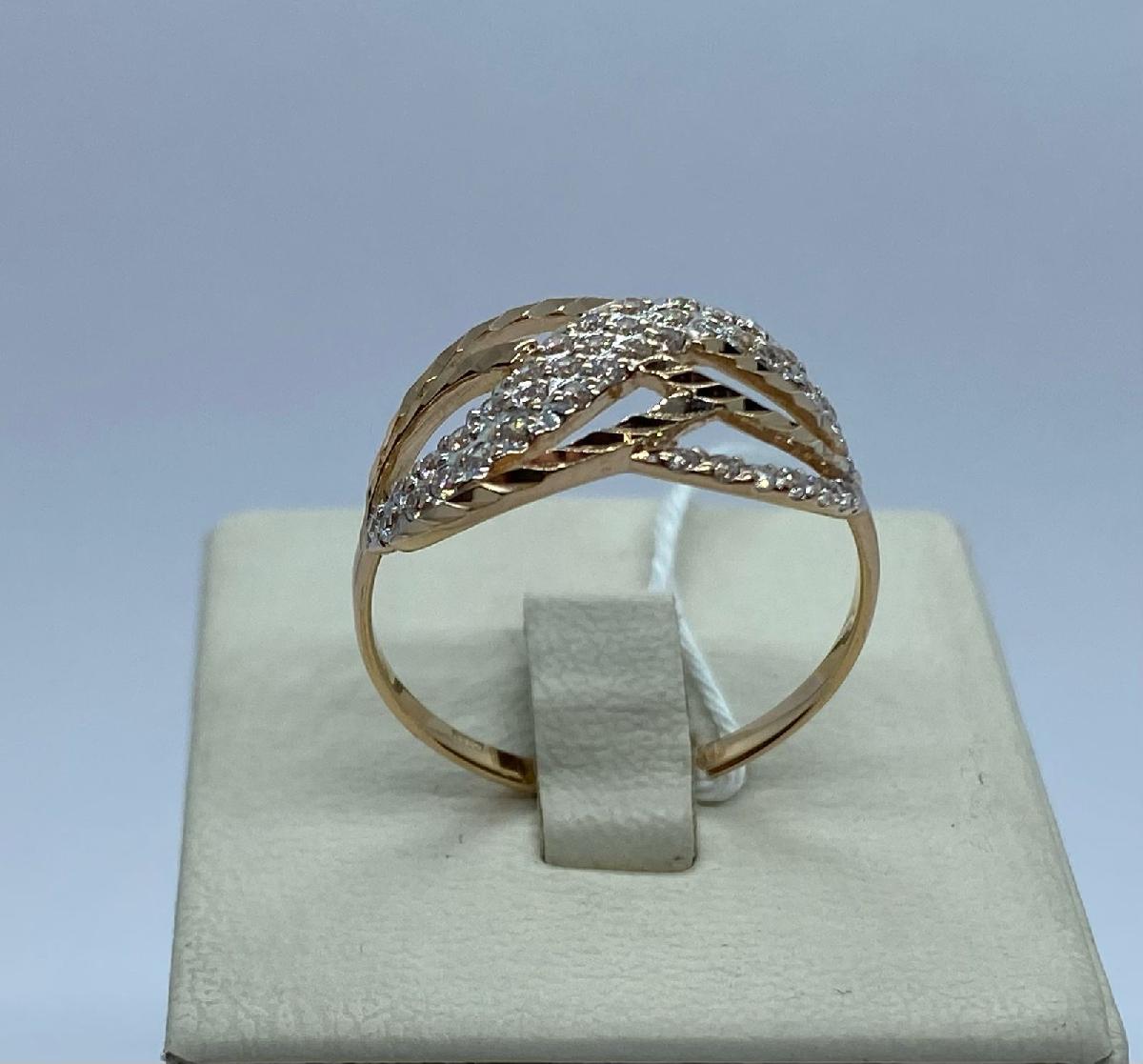 КОЛКМИ585 КОЛЬЦО С КАМНЯМИ (Au 585)
