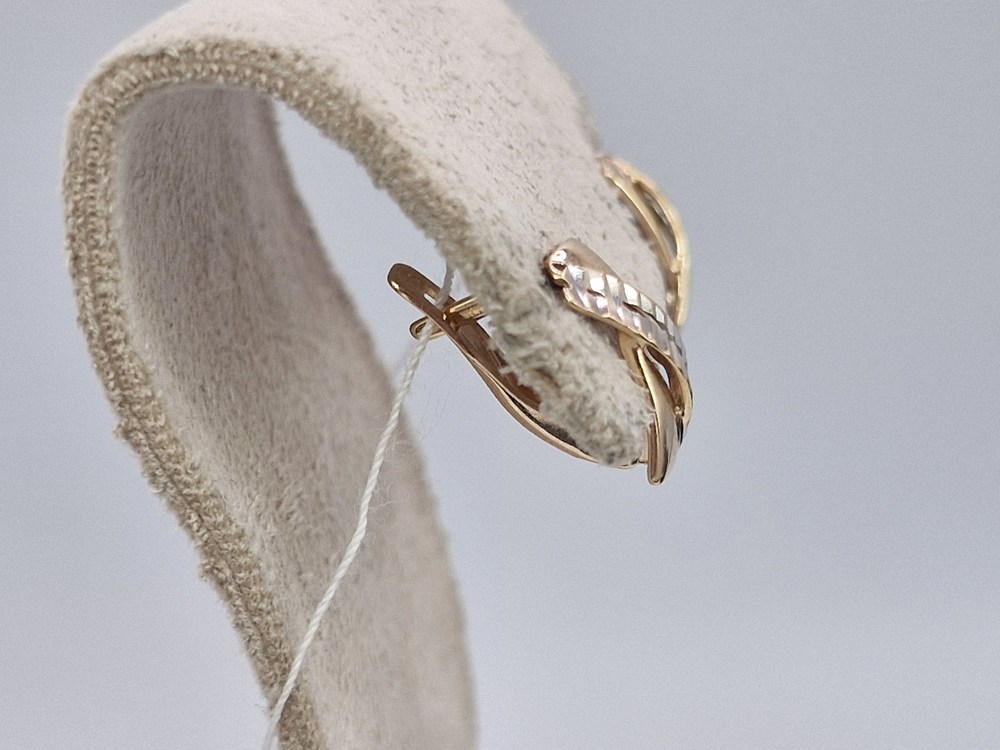 СБКМ585 СЕРЬГИ БЕЗ КАМНЯ (Au 585)