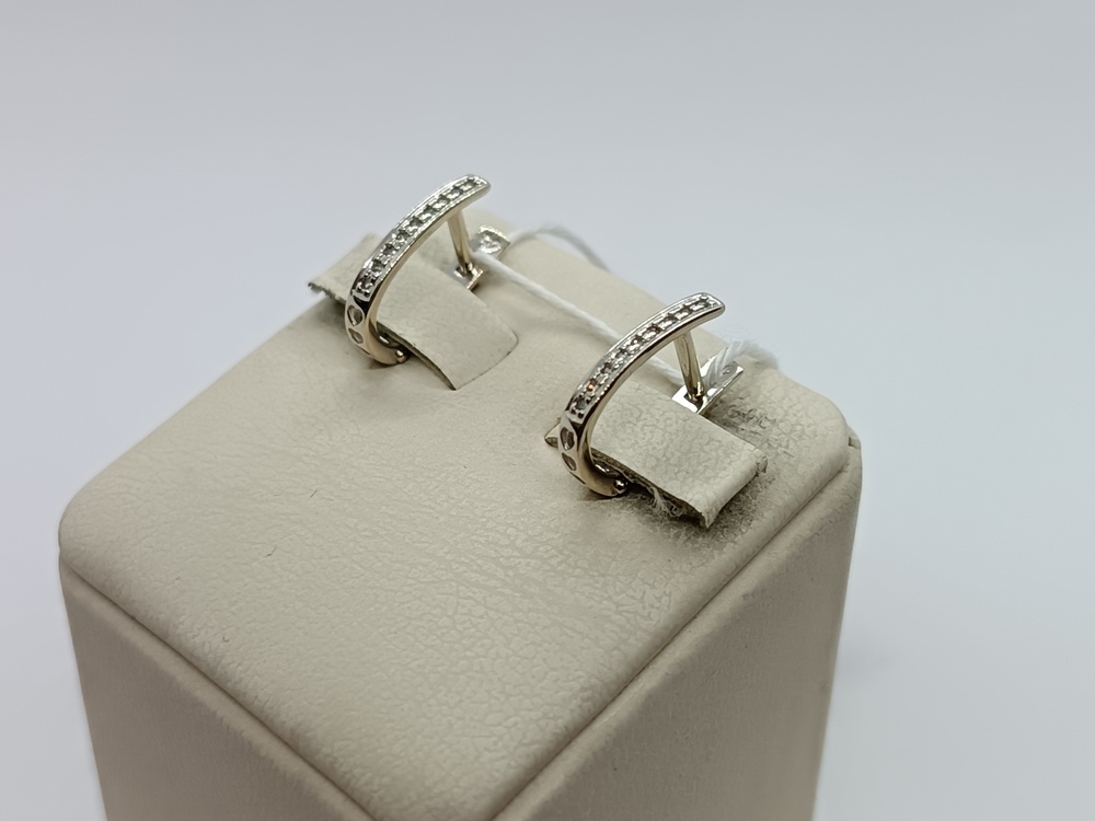 СКМИ585 СЕРЬГИ С КАМНЯМИ (Au 585)