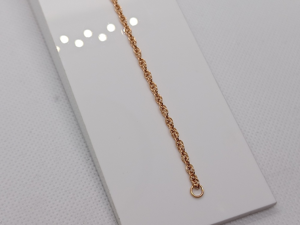 БРАСЛЕТ ПОЛНОВЕСНЫЙ Кордовое Au 585