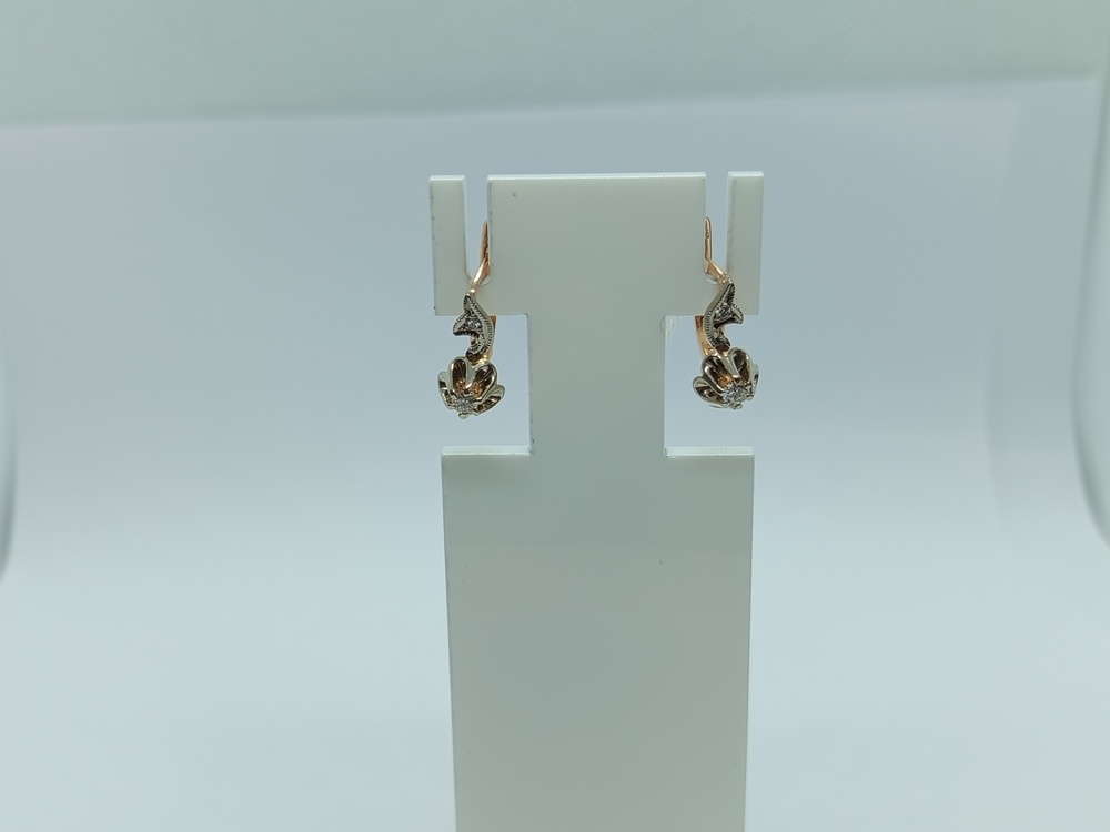 СЕРЬГИ БРИЛЛИАНТ Au 583