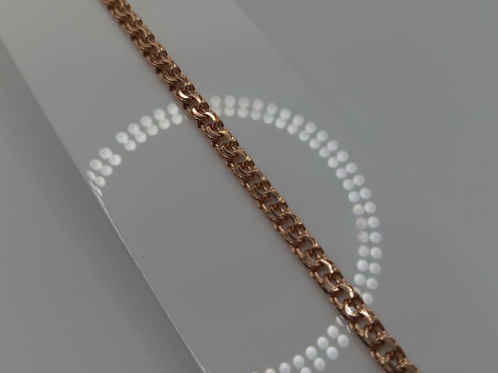 БЛБ585 БРАСЛЕТ ПОЛНОВЕСНЫЙ Бисмарк (Au 585)