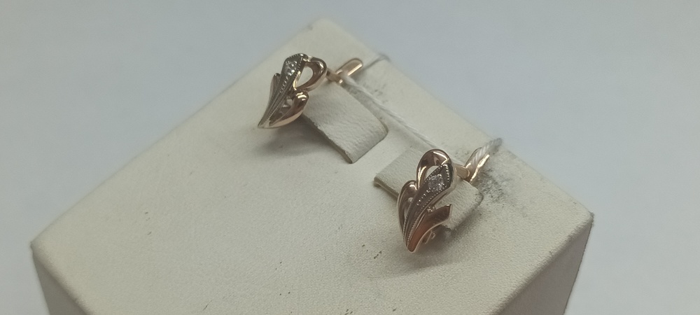 СЕРЬГИ С КАМНЕМ (Au 585)