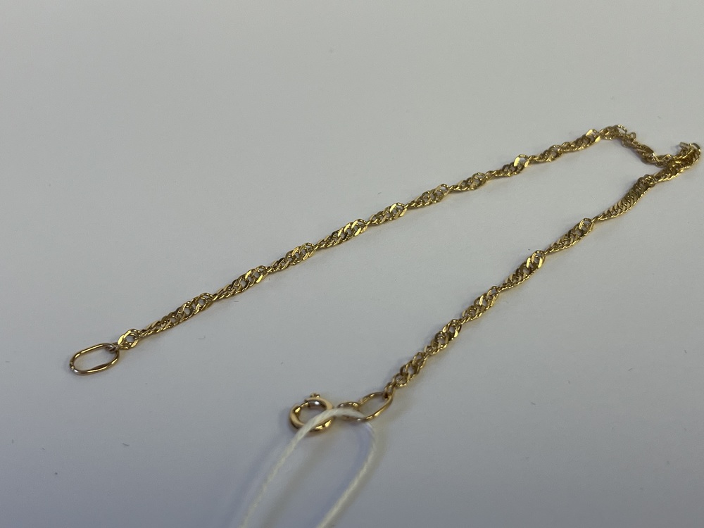 БРАСЛЕТ ПОЛНОВЕСНЫЙ Сингапур Au 585