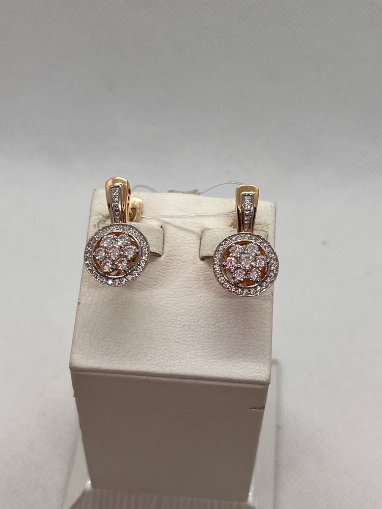 31866 СЕРЬГИ С КАМНЯМИ (Au 585)