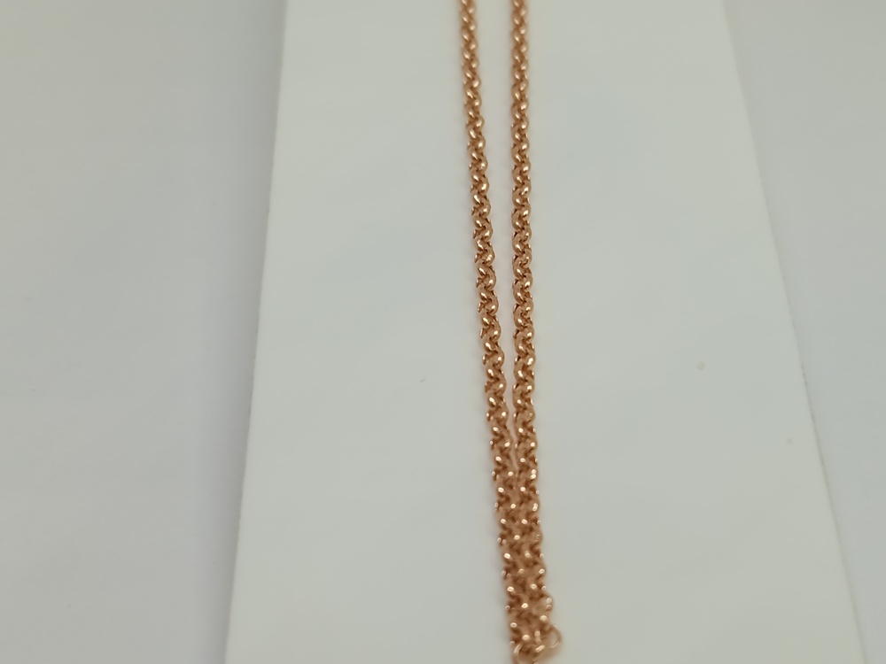 8080280П-55 ЦЕПЬ ПУСТОТЕЛАЯ Шопард(бельцер) (Au 585)