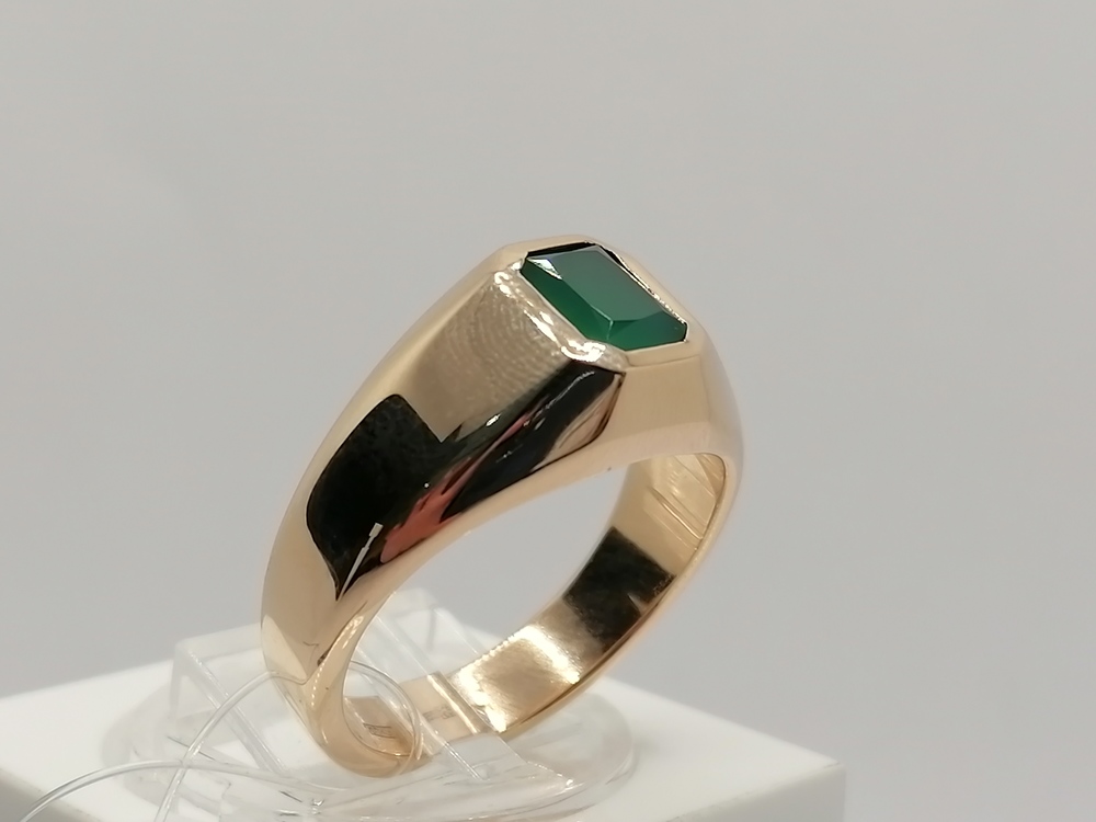 КОЛЬЦО ПЕЧАТКА с камнем (Au 585)