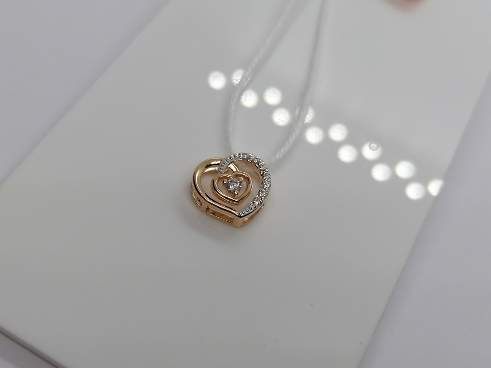 ПОДКМИ585 ПОДВЕСКА С КАМНЯМИ (Au 585)