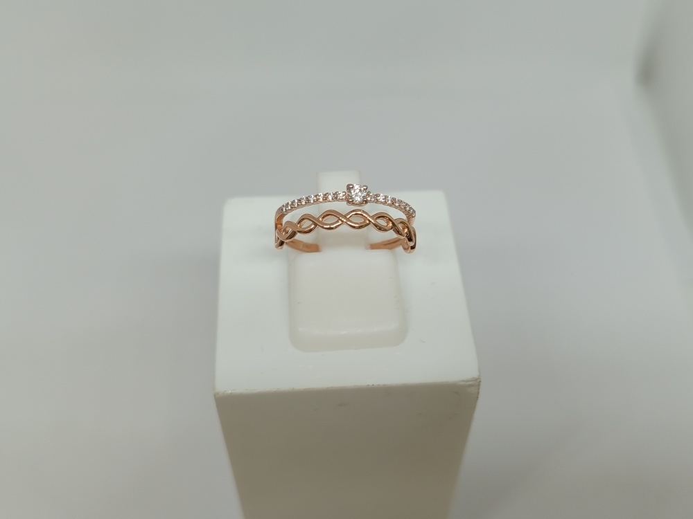 КОЛЬЦО С КАМНЯМИ (Au 585)