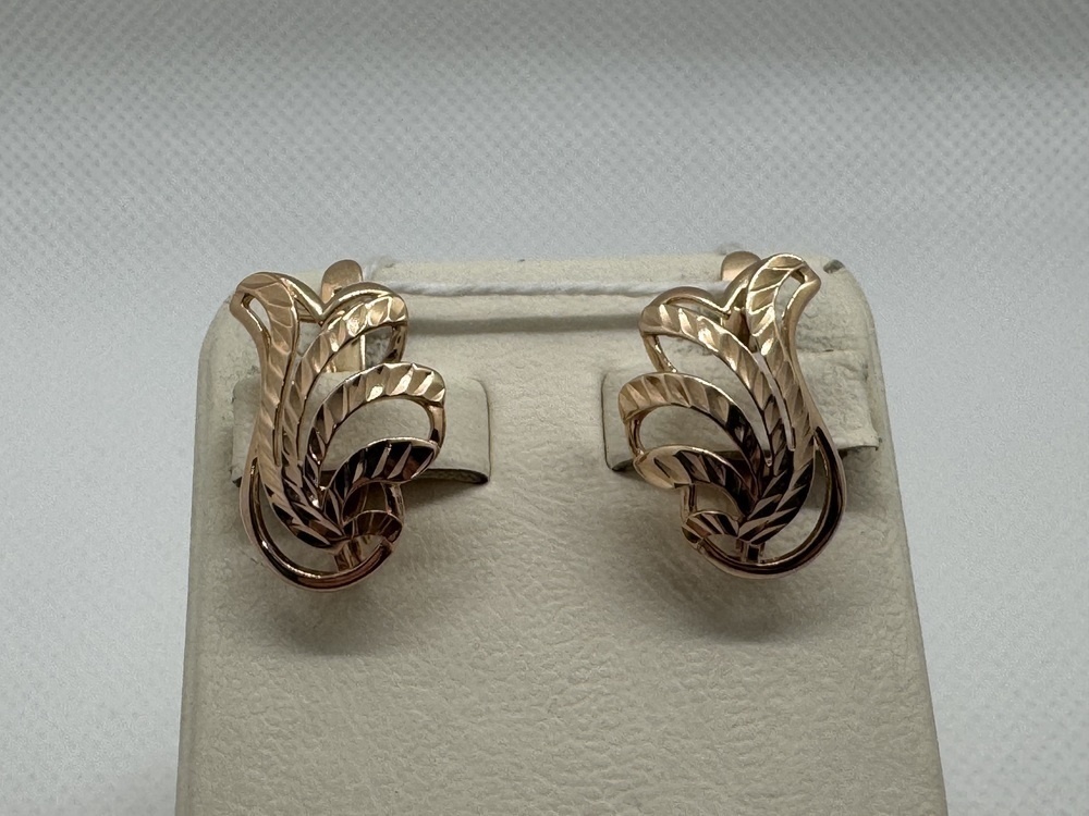 СЕРЬГИ БЕЗ КАМНЯ (Au 585)