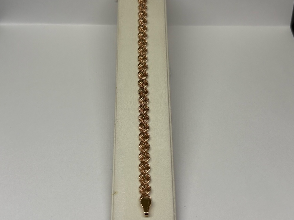 Роза Б050 БРАСЛЕТ ПУСТОТЕЛЫЙ Роза (Au 585)