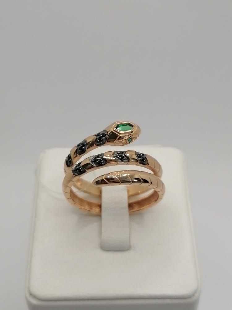 КОЛЬЦО С КАМНЯМИ (Au 585)