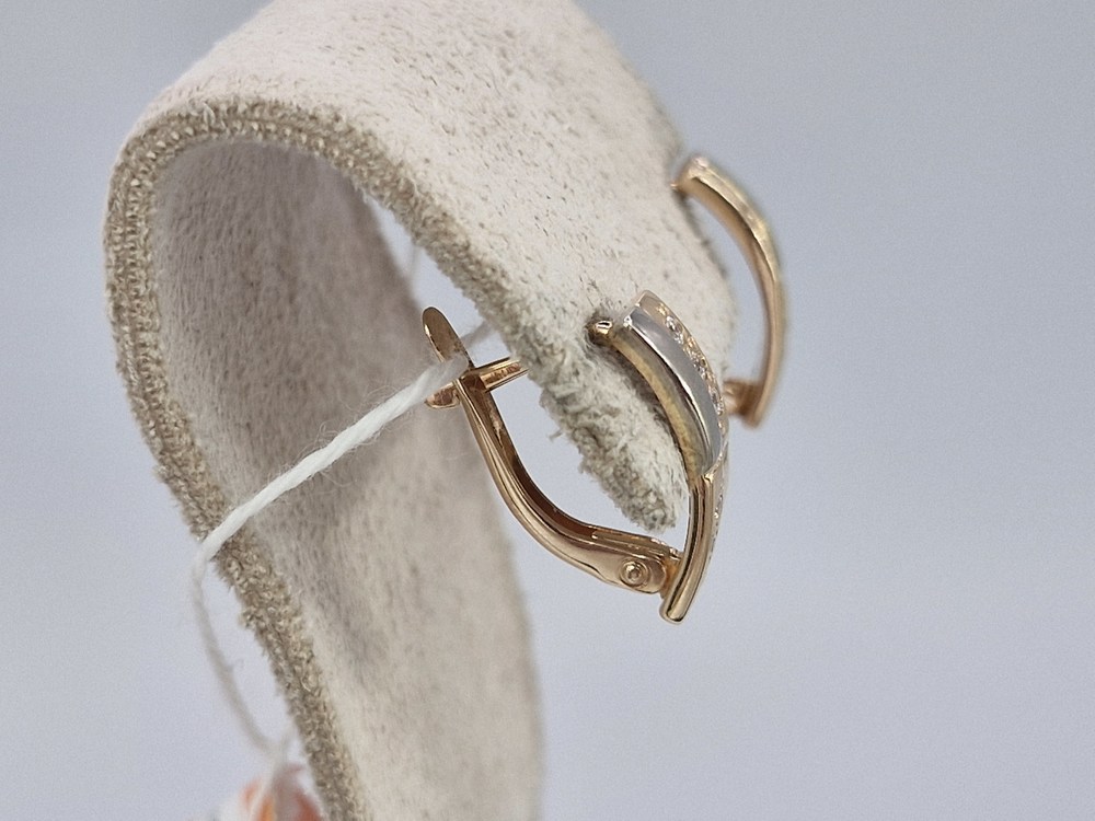 СКМИ585 СЕРЬГИ С КАМНЯМИ (Au 585)