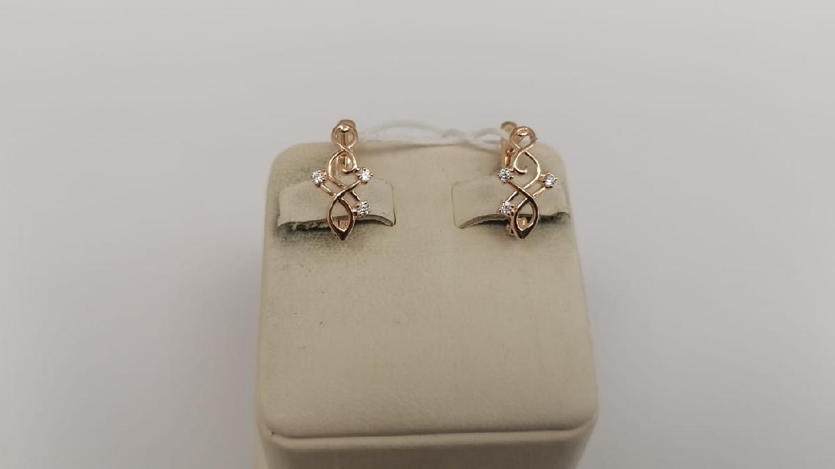 СКМИ585 СЕРЬГИ С КАМНЯМИ (Au 585) СКМИ585 СЕРЬГИ С КАМНЯМИ (Au 585)