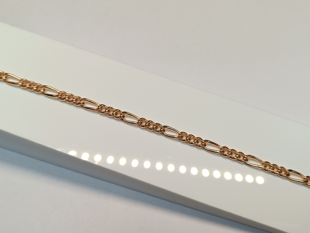 БРАСЛЕТ ПУСТОТЕЛЫЙ Фигаро(картье) (Au 585)