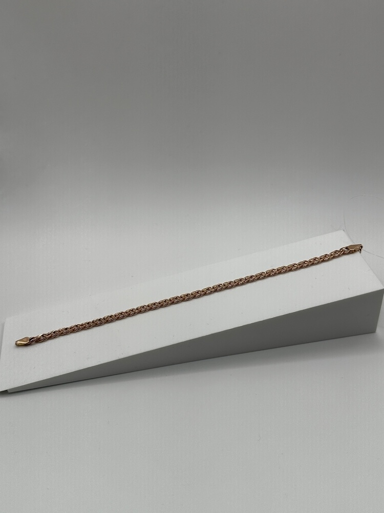 БРАСЛЕТ ПУСТОТЕЛЫЙ Ромб двойной (Au 585)