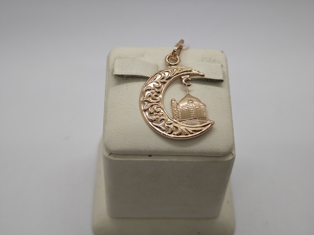 ПОДВЕСКА ПОЛУМЕСЯЦ БЕЗ КАМНЯ (Au 585)