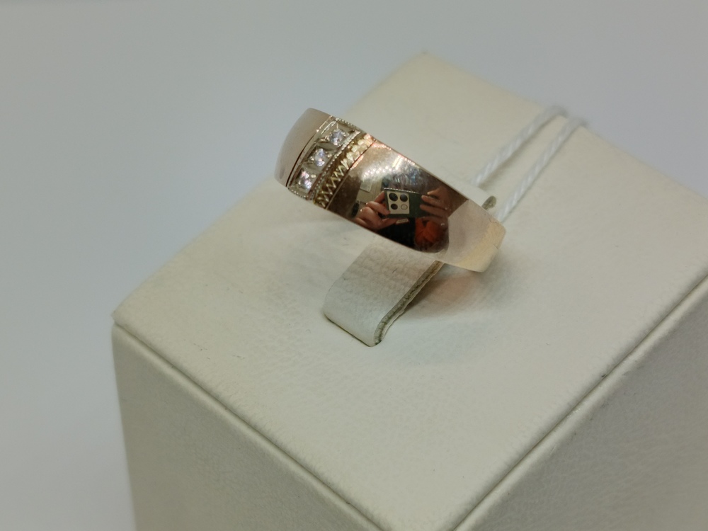 КОЛКМИ585 КОЛЬЦО С КАМНЯМИ (Au 585)