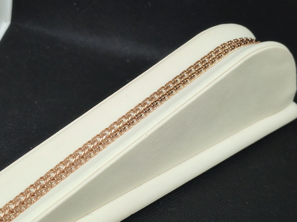 ЦЕПЬ ПОЛНОВЕСНАЯ Ромб двойной (Au 585)