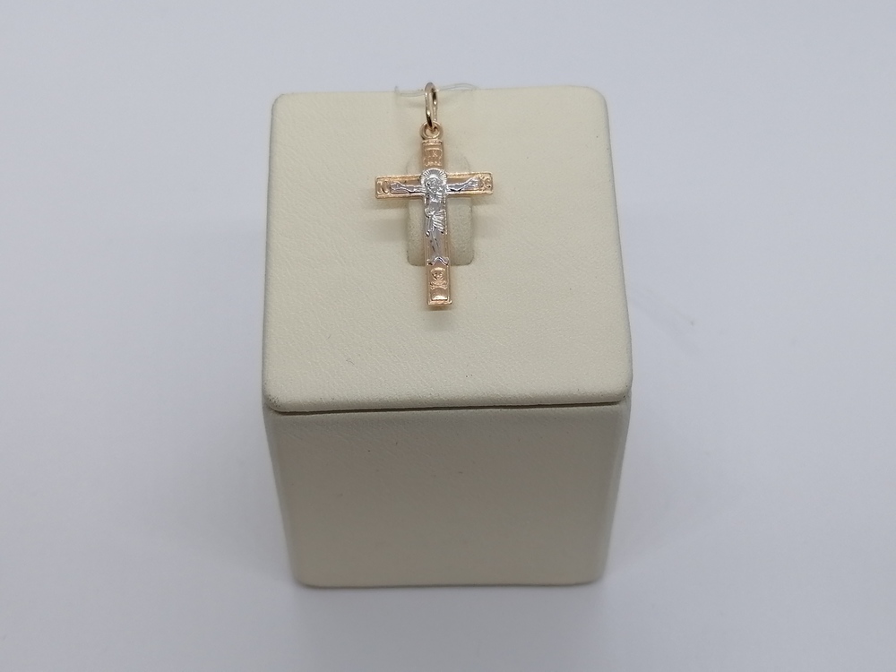 ПОДВЕСКА КРЕСТ без камня (Au 585)