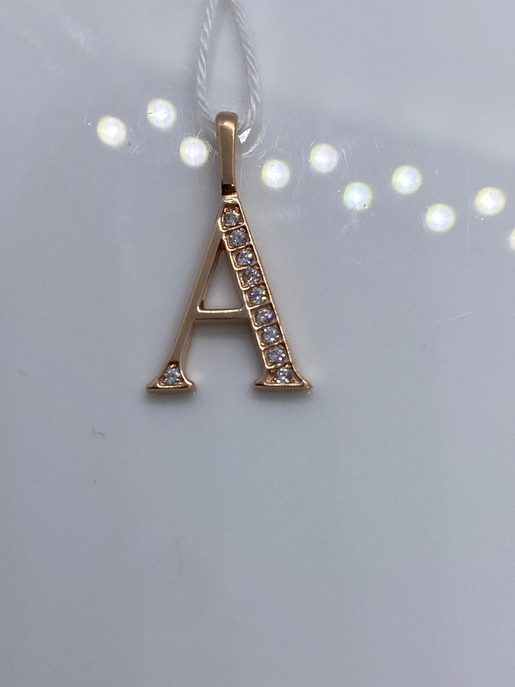 ПОДВЕСКА БУКВА А Au 585